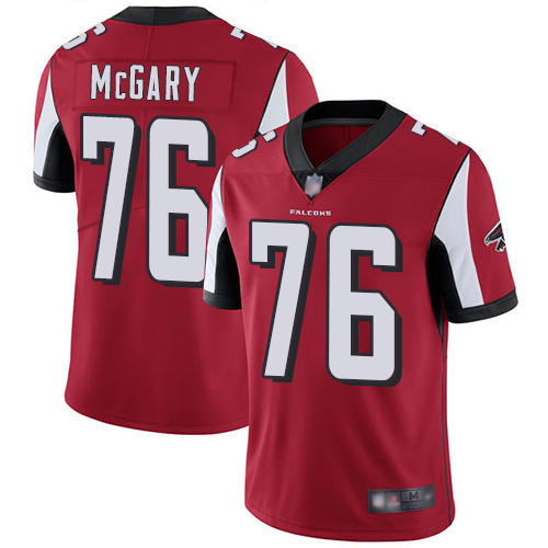Atlanta Falcons Limited Red Men Kaleb McGary Home Jersey NFL Football #76 Vapor Untouchable